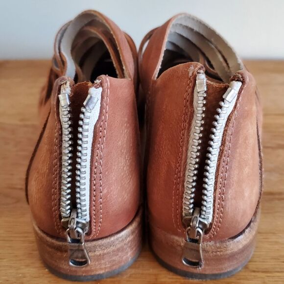 Free People Women's Tan Ankle Leather Shoes Womens Size 36 - Picture 7 of 13
